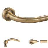 Lwiiom antique bronze disc rod base cover hides hardware for a clean look.
