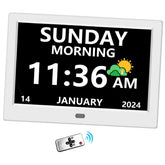 LXBYJKJ 11-inch digital clock display improves readability for seniors