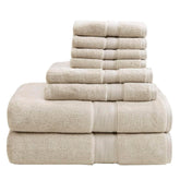 Madison Park 800GSM bath towels 30x54 inches show plush absorbency for luxurious drying
