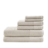 Madison Park Spa Waffle Towel Set on display with rich texture and premium feel.