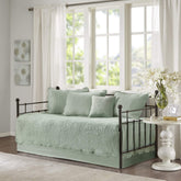 Madison Park Tuscany daybed cover seafoam full view for coastal guest rooms.