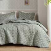 Madison Park Vintage Floral Quilt Queen with soft microfiber and crisp colors