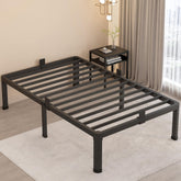MAF 18-inch twin bed frame with round corner legs for safer setup and a clean look