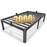 MAF twin bed frame with round corner legs for stable, safe sleeping