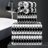 MAGGEA 8-piece towel set overview with premium hotel-quality styling
