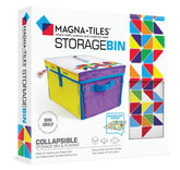 Magna-Tiles storage bin interior showing capacity for 300 tiles.