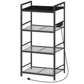 MAHANCRIS bakers rack with power outlet improves appliance setup