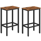 MAHANCRIS bar stools set of 2 with rectangular seat for compact dining spaces.