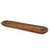 MAINEVENT decorative wooden dough bowl long yields a striking centerpiece.