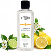 Maison Berger lemon flower refill bottle for long-lasting fragrance and odor control