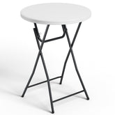 Make Changes folding table 32-inch round top for quick event setup.