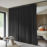 MaKefeile room divider curtain panel blocks light for private spaces