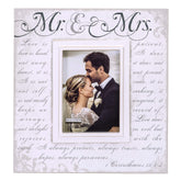 Malden Mr and Mrs Corinthians Verse Frame with glass front protects photos.