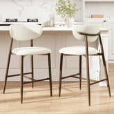 MALOL bar stools with beige upholstery for stylish, comfortable kitchen seating
