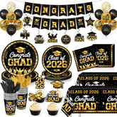 M AMFEOV graduation banner with congrats grad motif for photo backdrop.