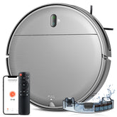MAMNV robot vacuum-mop combo cleans hard floors effectively