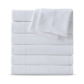 Maple&Stone twin flat sheet six-piece pack displayed, ready for hemming and stylish bed styling.