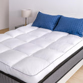 Marine Moon Mattress Topper King pillow-top closeup shows cloud-like softness and support.