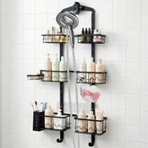 Marovitax extra-large shower caddy overhead hanging for easy access to bottles