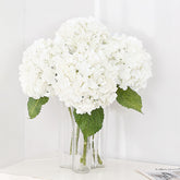 MARTINE MALL 21in white hydrangea bouquet close-up petals for elegant decor