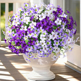 MARTINE MALL 24 Bundles Look Real Outdoor Flowers lifelike petals for patios.