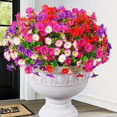 Martine Mall 24 Bundles outdoor artificial flowers for porch décor.