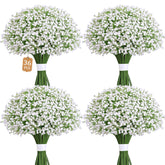 Martine Mall Babys Breath wedding bouquet close-up showing real-touch white blooms