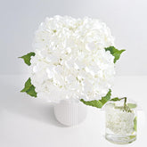 MARTINE MALL hydrangea petals closeup showing soft real touch texture for home decor