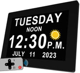 Massii 27-alarms-clock front display offers crystal-clear time for easy reading.