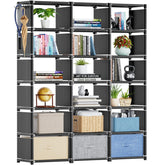 Mavivegue 18-cube book shelf with ample storage for books and decor.