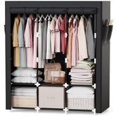 Mavivegue portable closet with 50-inch frame for ample hanging space.