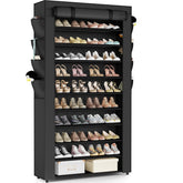 Mavivegue shoe rack with dustproof cover protects sneakers from dust and pet hair.