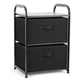 MAX Houser dresser with two fabric drawers for compact bedroom storage