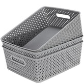 MaxGear 3-pack organization bins for tidy shelves and drawers