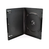 Maxtek 25-pack standard 14mm black DVD cases with outside sleeve showcasing artwork