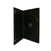 Maxtek 7mm slim black DVD case in a 100-pack for compact media storage.