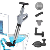 MaxxGeek Toilet Plunge Blaster front view showing compact design for easy storage.