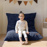 MAXYOYO 3 in 1 bean bag chair folded, showcasing versatile play and storage