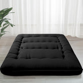 MAXYOYO 6-inch floor mattress folded for storage demonstrates compact portability