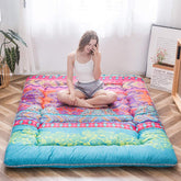 MAXYOYO Bohemian Retro Mattress foldable for easy transport and versatile use.