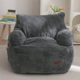 MAXYOYO Kids Bean Bag Chair closeup of corded fabric for cozy comfort.