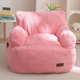 MAXYOYO Kids Bean Bag Chair pink closeup for cozy playtime