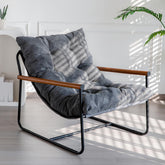 MAXYOYO Modern Accent Chair front view for calm, relaxed living spaces.