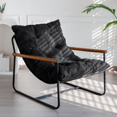 MAXYOYO Modern Accent Chair tufted cushion close-up for comfortable seating