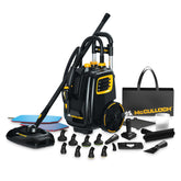 McCulloch MC1385 deluxe canister steam cleaner unit for chemical-free home cleaning