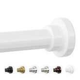 Mcrbeay heavy-duty 1in shower rod with sturdy tube for reliable bathroom support