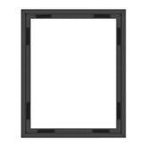 MCS canvas float frame 16x20 black front view enhances artwork