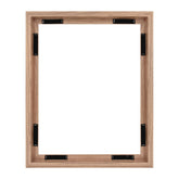 MCS Canvas Float Frame front view with walnut woodgrain highlighting canvas art.