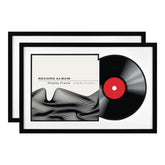 MCS Double Matte Album Frame front view showcases LP and sleeve display
