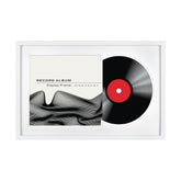 MCS Double Matte Frame front view showing album cover and record for wall display